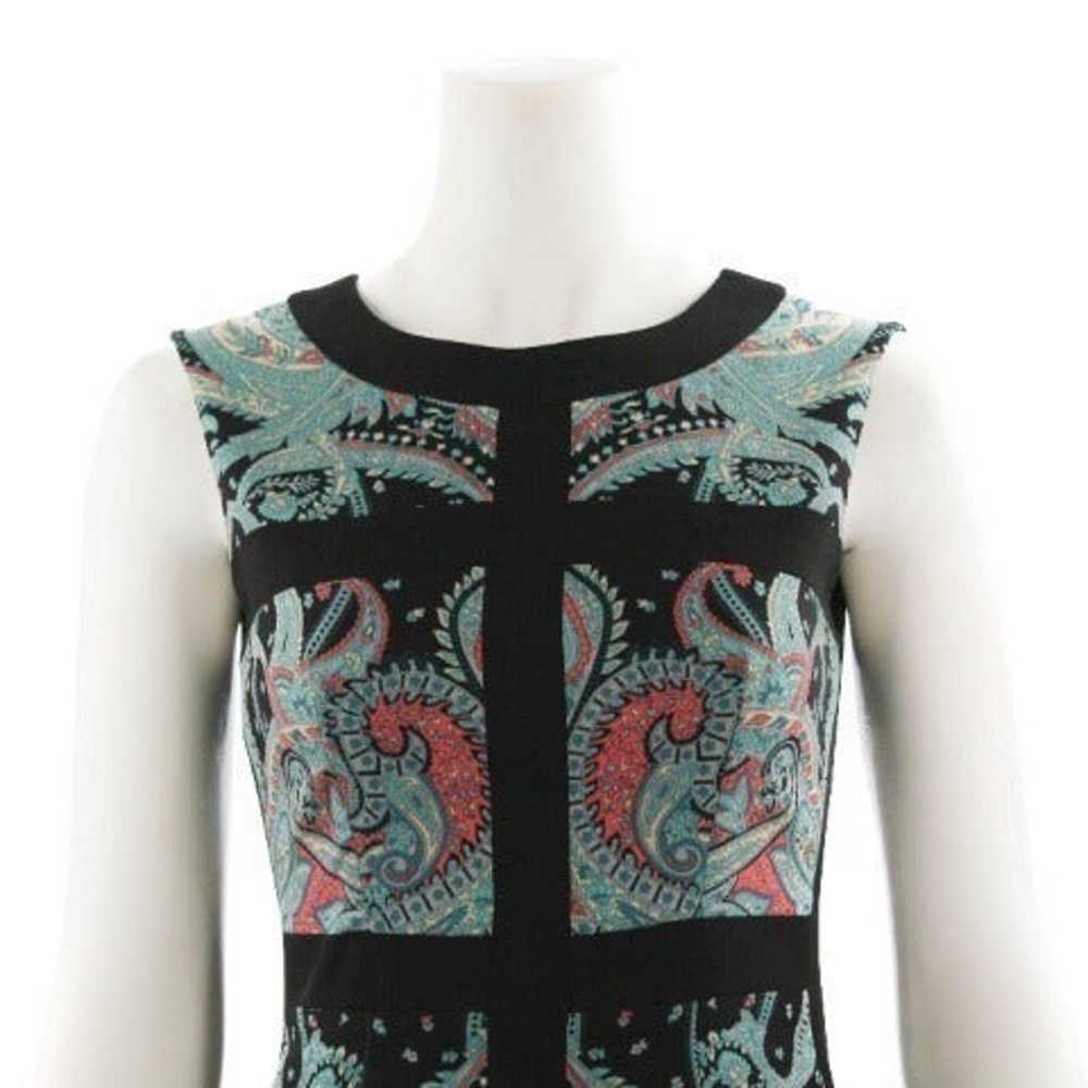 BCBGMAXAZRIA Multi Paisley Block Sleeveless Dress… - image 4