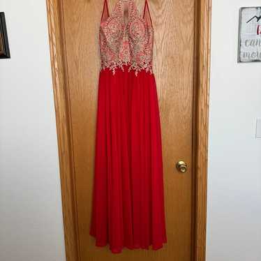 PromGirl Dave & Johnny Red Prom Dress - image 1