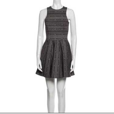 Tibi Print Wool Blend A-line mini dress XS
