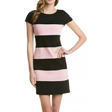 Yoana Baraschi light pink and black striped dress… - image 1