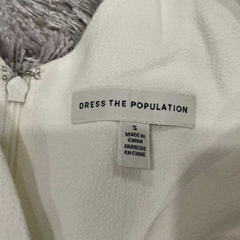 Dress the Population Sandra Off White Dress Small… - image 5