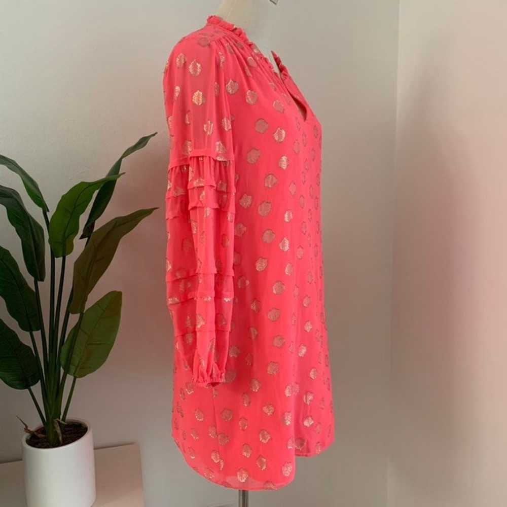 Lilly Pulitzer Giana Silk Dress in Coral Spritz S… - image 6