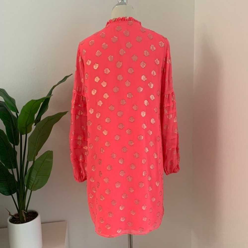 Lilly Pulitzer Giana Silk Dress in Coral Spritz S… - image 7