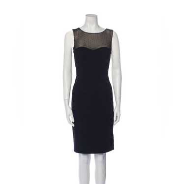 L'Agence For Intermix Embroidered-Mesh Fitted Dres