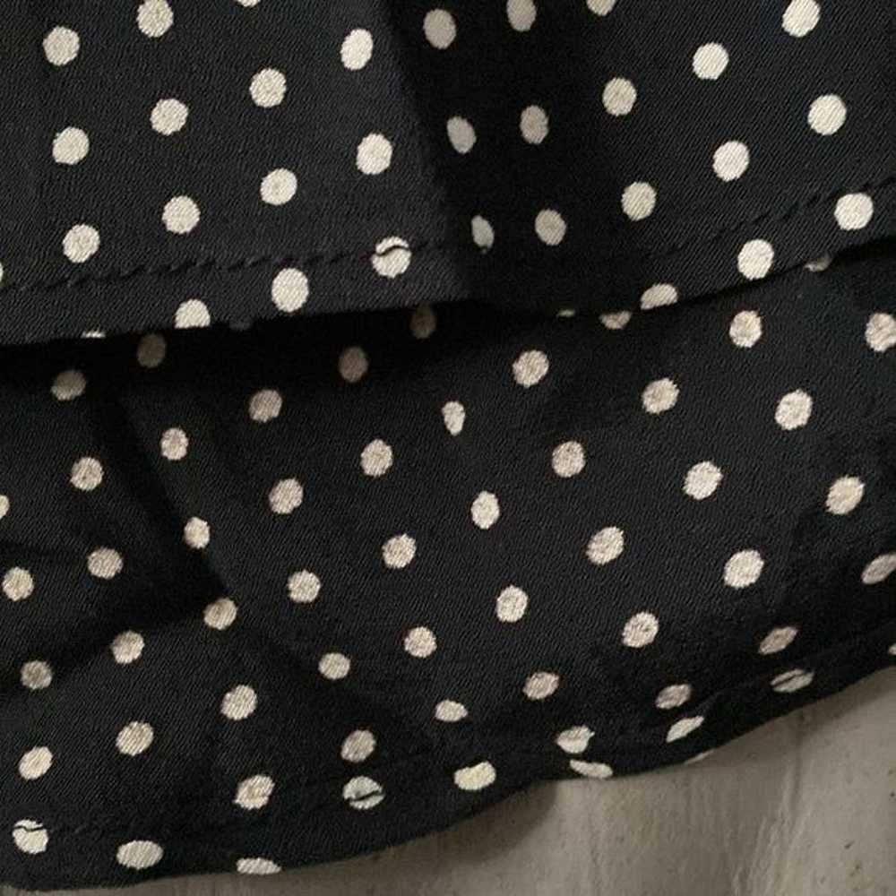 Reformation Elio Black and White Polka Dot Cutout… - image 10