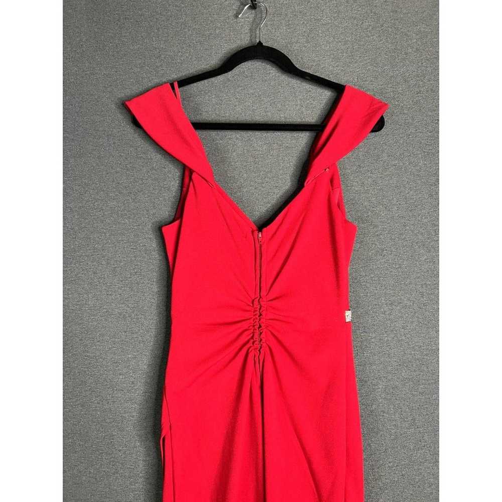 LNL LOVE, NICKIE LEW Cap Sleeve Jersey Gown Red F… - image 11
