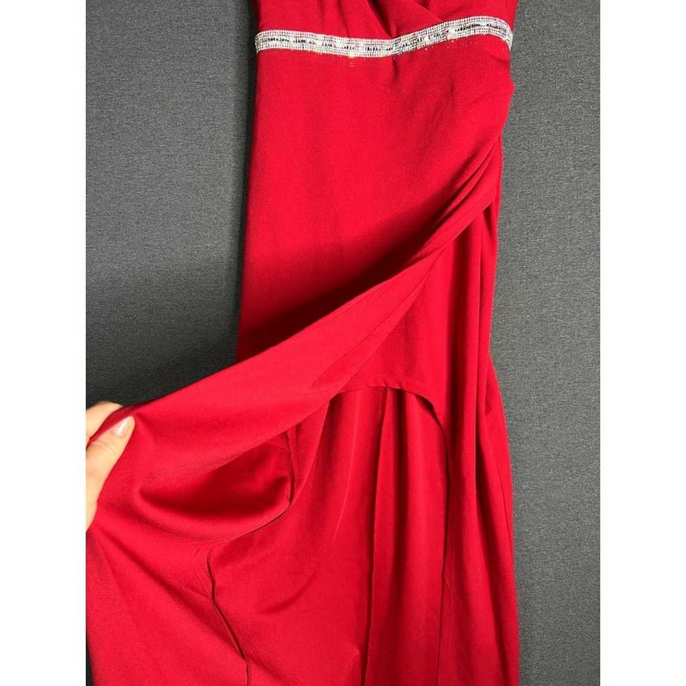 LNL LOVE, NICKIE LEW Cap Sleeve Jersey Gown Red F… - image 7