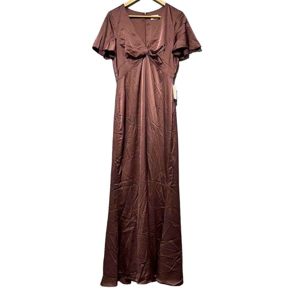 Show me your Mumu Rome Twist Gown Dusty Plum Luxe… - image 4