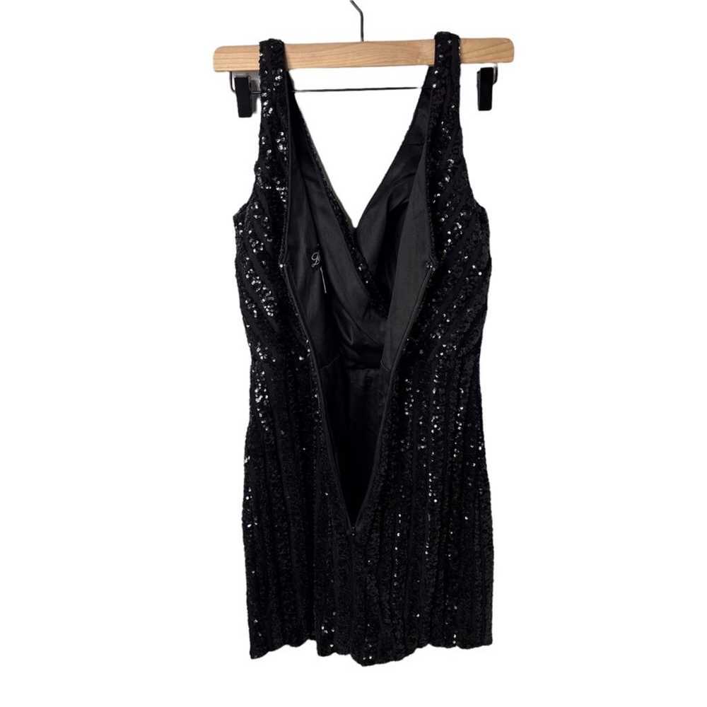 La Femme Short Sequin Party Cocktail Dress Black … - image 6