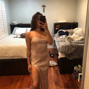 Rose Gold Sequence Prom Dress