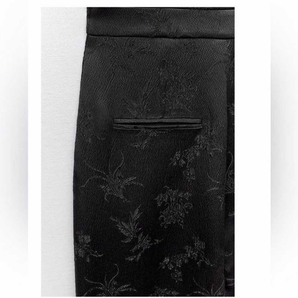 Zara Jacquard Vest Jumpsuit Black Medium - image 6
