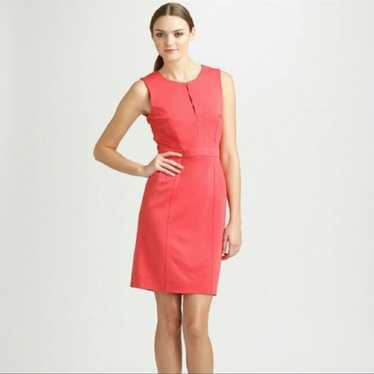 TORY BURCH Osten Sleeveless Coral Sheath Dress Wo… - image 1