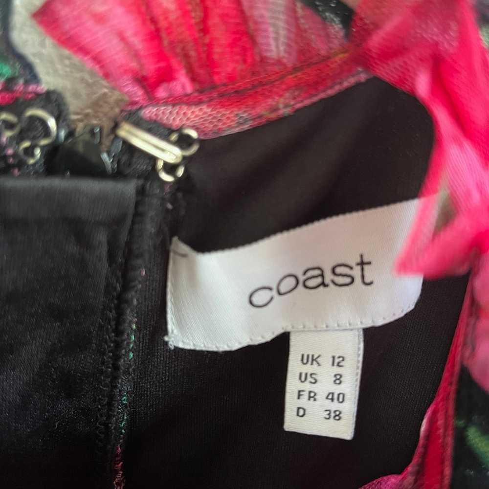 COAST Midaxi Mesh Ruffled Dress size 8 - image 7