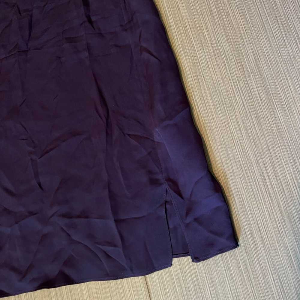Theory Silk Purple Plum Shift Modern Tee Dress - image 4