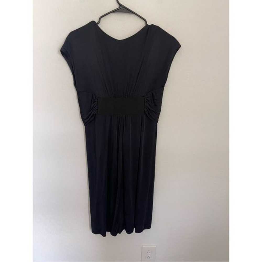 YIGAL AZROUEL Front Twist Black Dress Size 8 - image 2