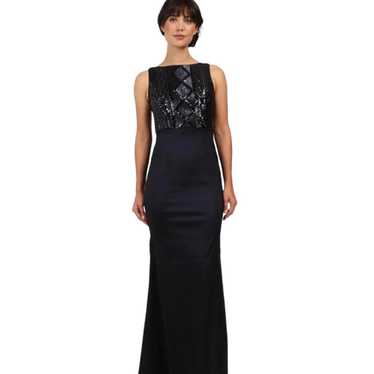 Adrianna papell navy long Gem