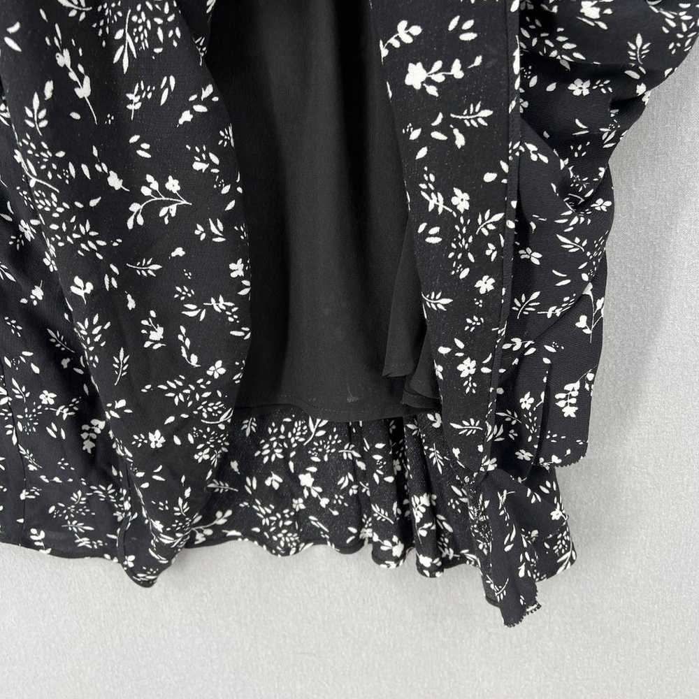 JOIE Orita Dress Womens 8 Black White Floral prin… - image 10
