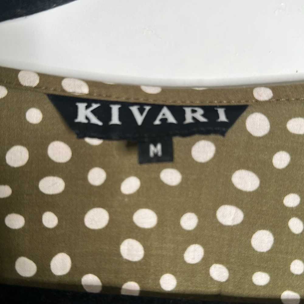 kIVARI Olive green maxi dress size medium - image 5