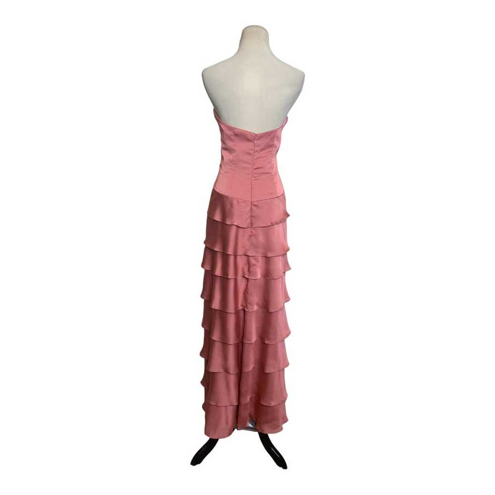 Lazaro pink melon strapless formal gown dress siz… - image 12