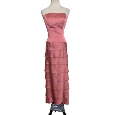 Lazaro pink melon strapless formal gown dress siz… - image 1