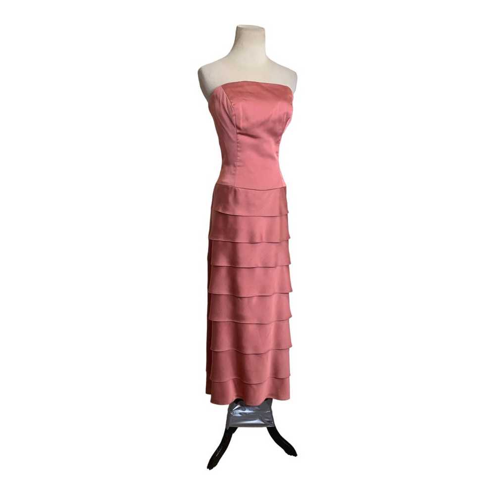 Lazaro pink melon strapless formal gown dress siz… - image 2