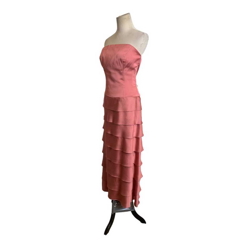 Lazaro pink melon strapless formal gown dress siz… - image 4