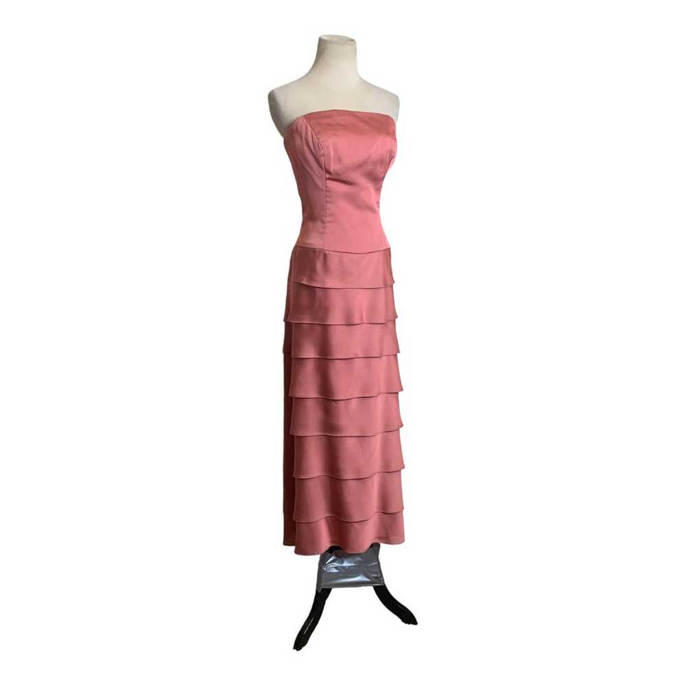 Lazaro pink melon strapless formal gown dress siz… - image 6