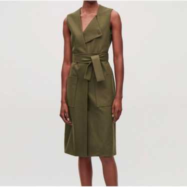 Organic Cotton-Mix Belted Wrap Dress