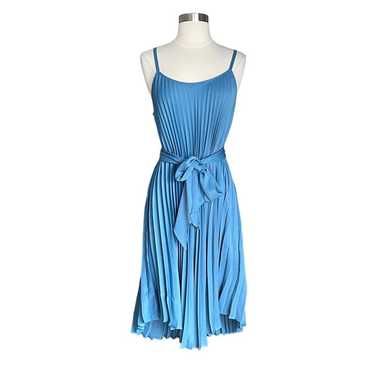 XIRENA Charli Pleated Dress Blue Lagoon