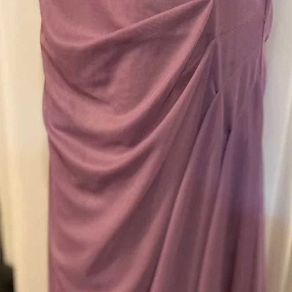 David bridal Bridesmaids wedding gown purple Dress - image 10