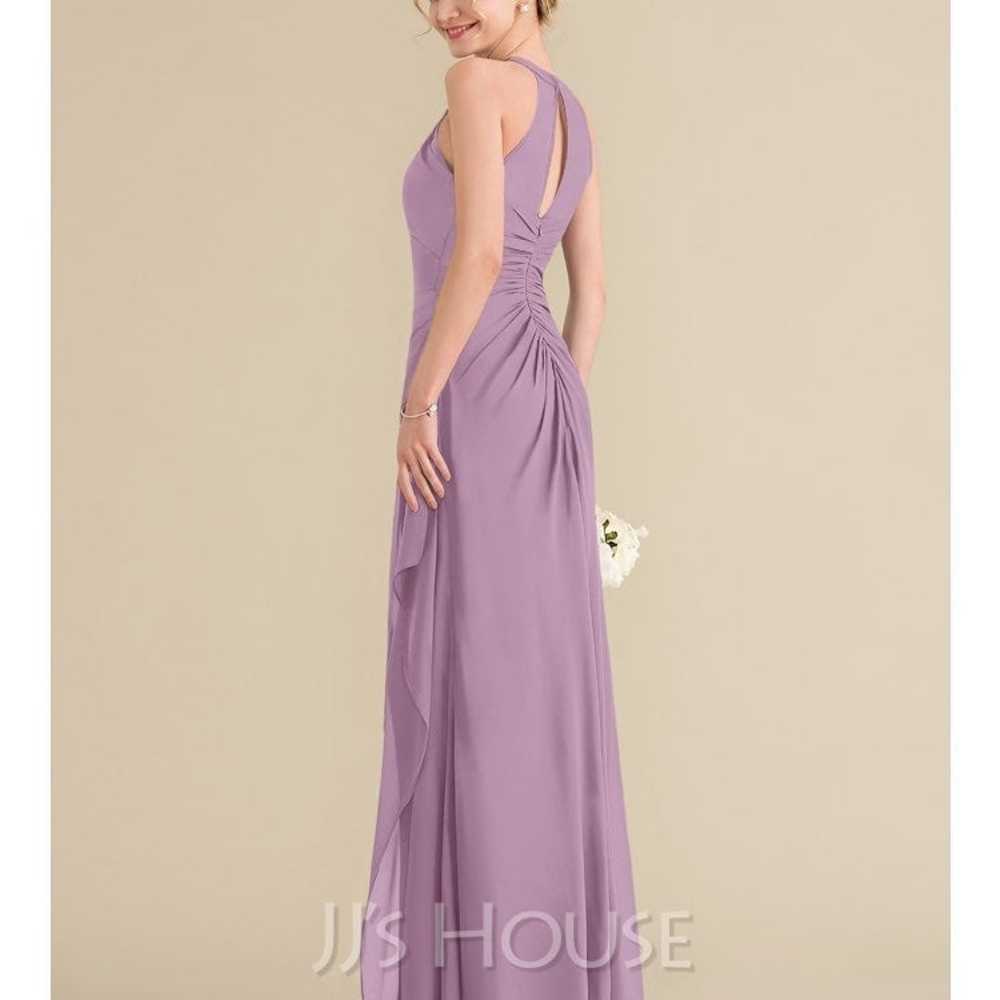 David bridal Bridesmaids wedding gown purple Dress - image 2