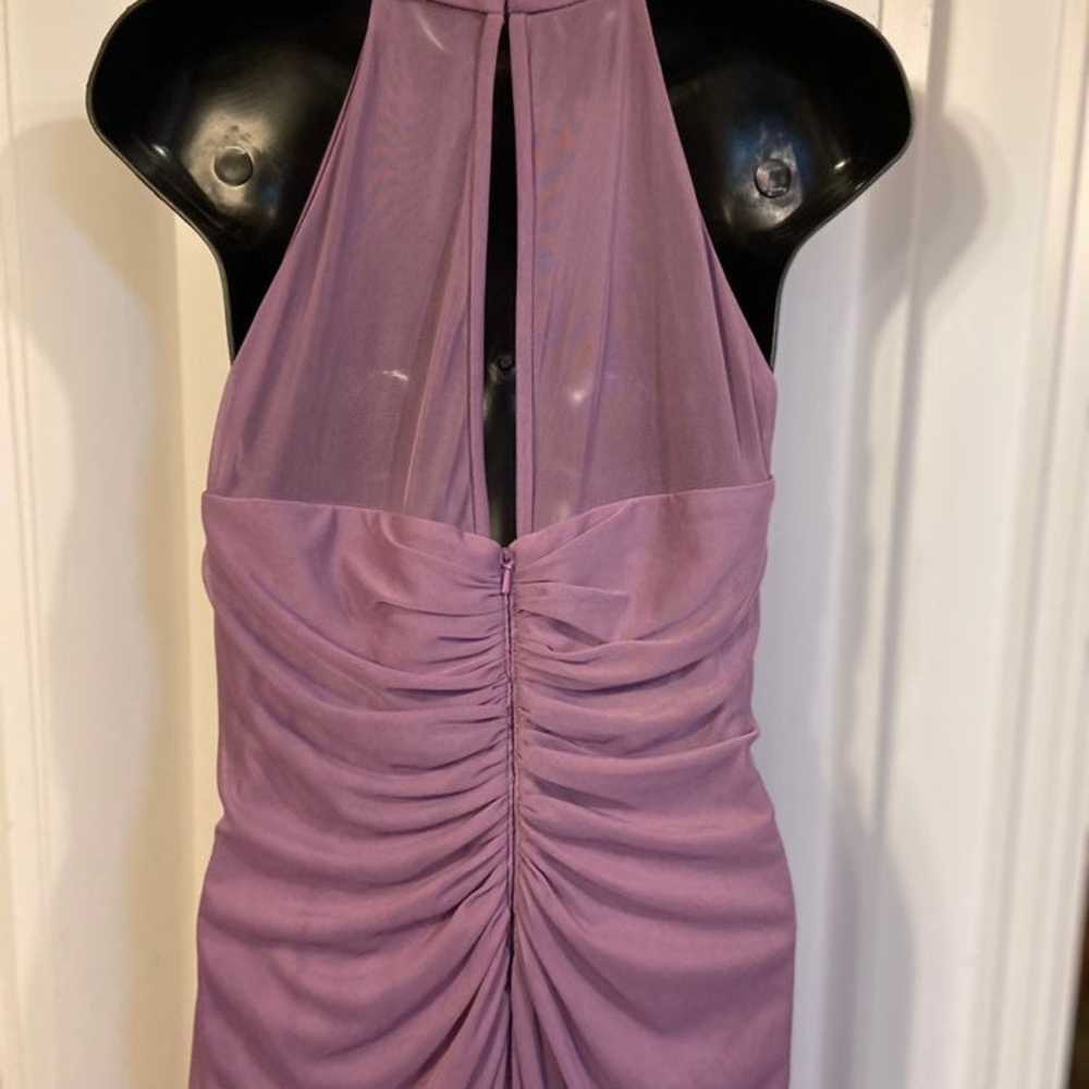 David bridal Bridesmaids wedding gown purple Dress - image 4