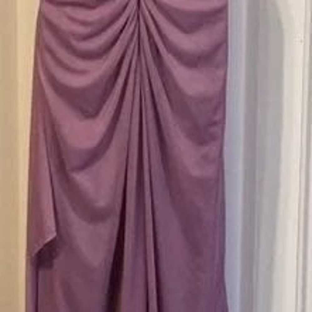 David bridal Bridesmaids wedding gown purple Dress - image 5