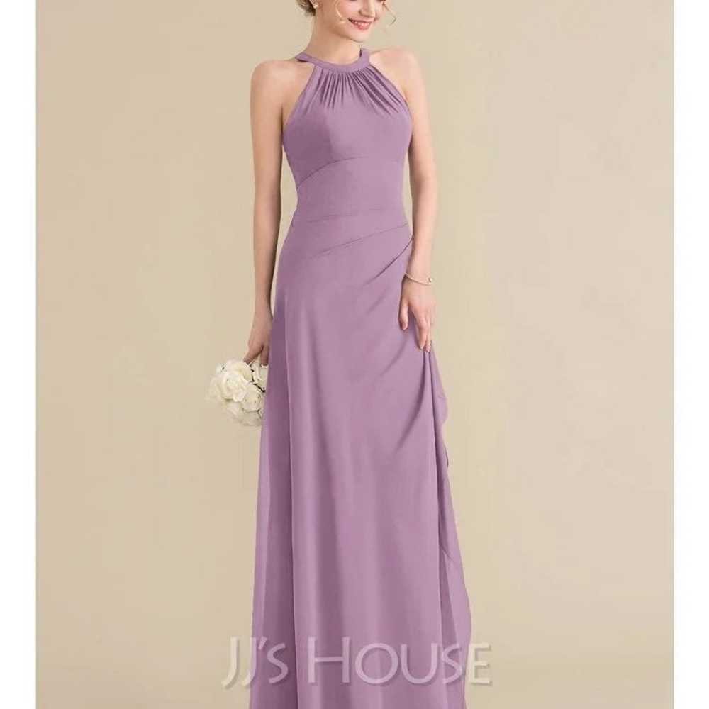 David bridal Bridesmaids wedding gown purple Dress - image 7