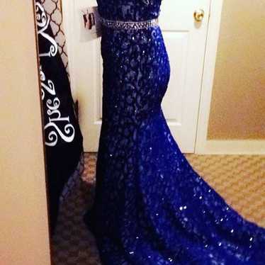 Gorgeous Royal Blue Mermaid Prom Dress - image 1