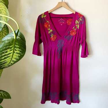 Johnny Was | Embroidered Cotton Dress - image 1