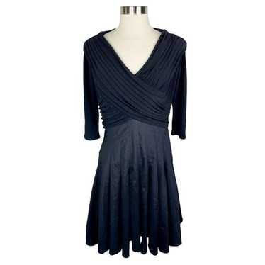 Tadashi Collection Black V-Neck Evening Dress