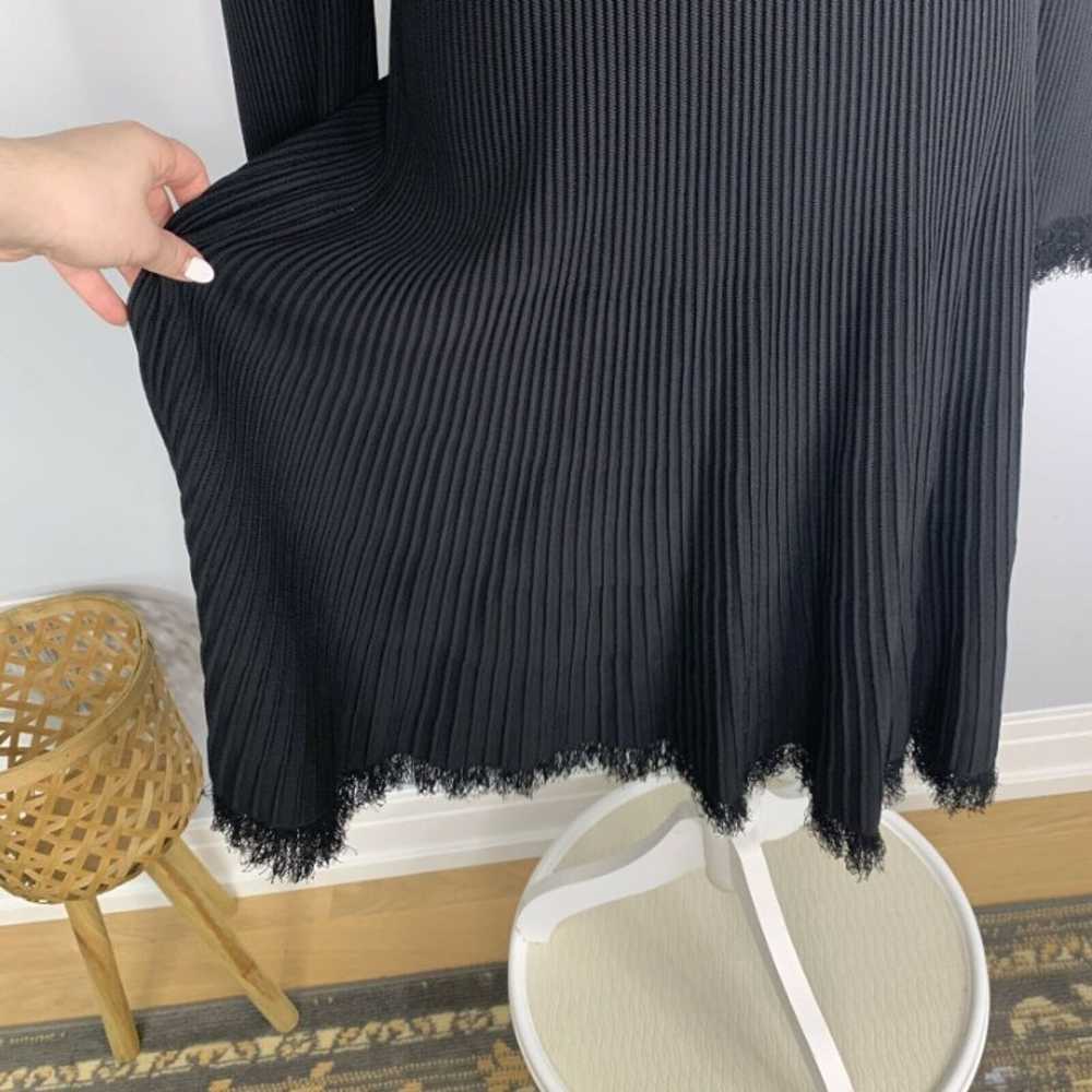 Carlisle Ribbed Sweater Dress Womens Large Black … - image 3