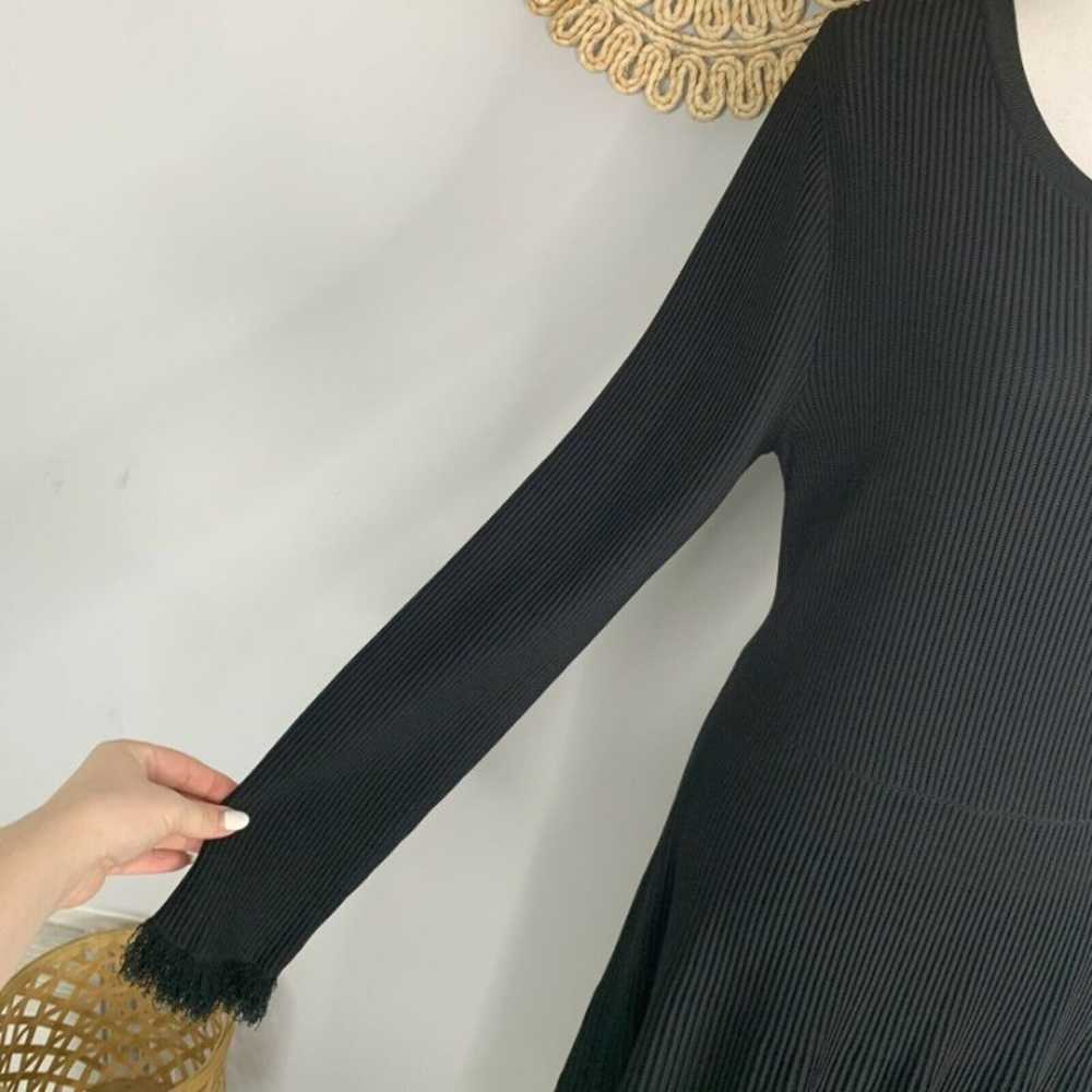 Carlisle Ribbed Sweater Dress Womens Large Black … - image 5