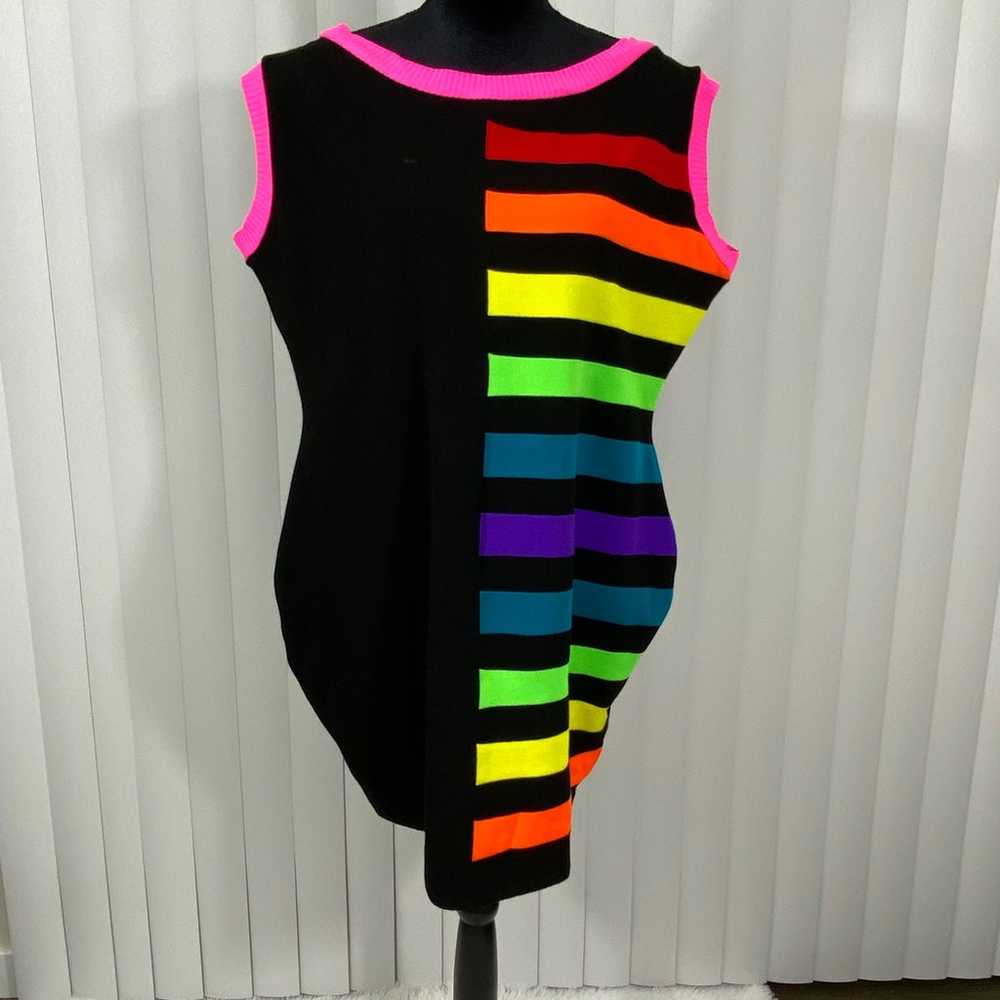 ELHOFFER DESIGN Pride Spectrum Fitted Knit Sheath… - image 2