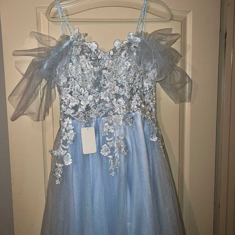 blue prom dress - image 1