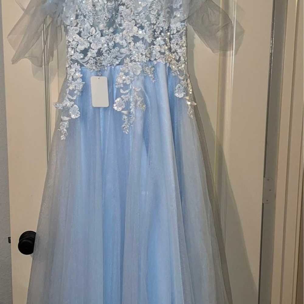 blue prom dress - image 2