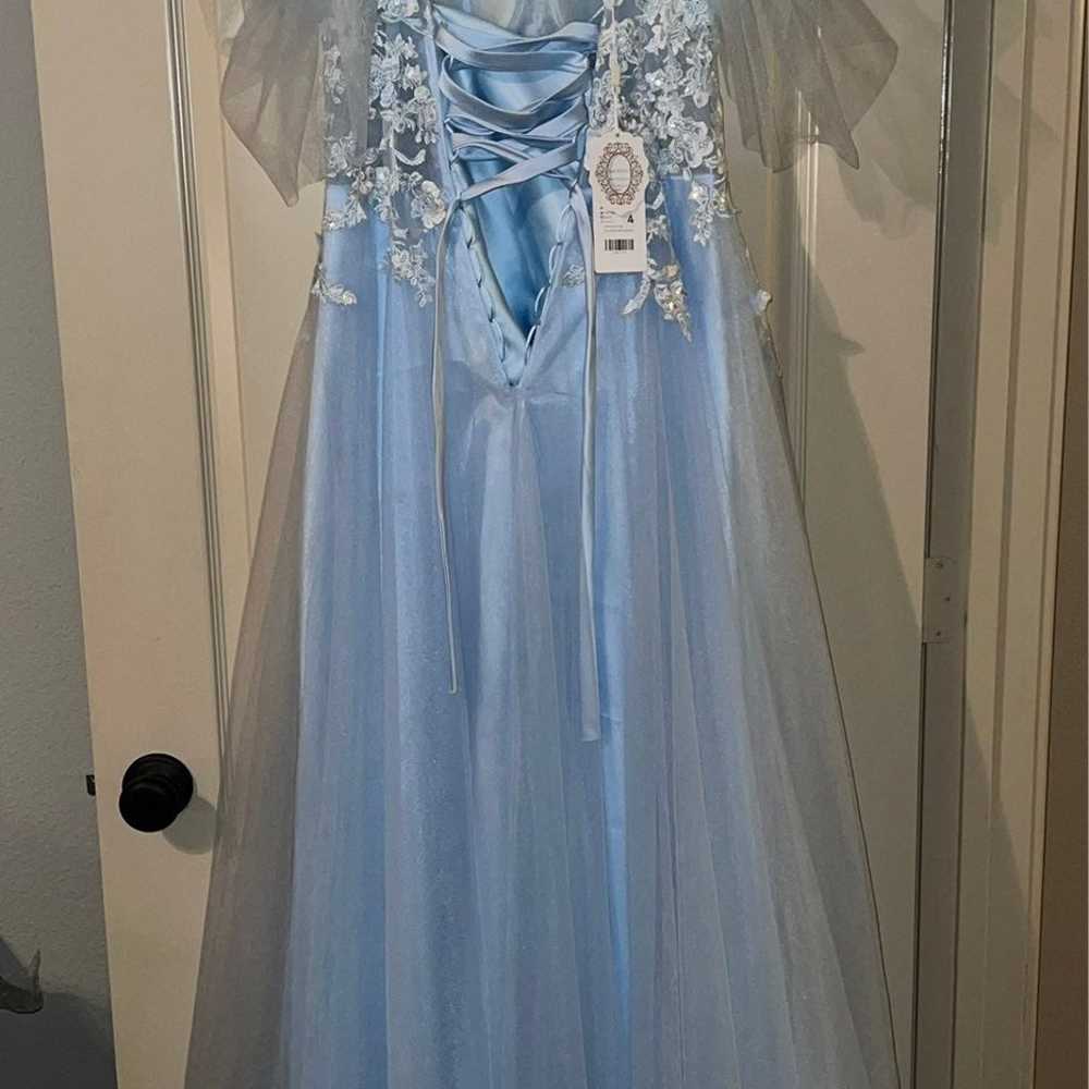 blue prom dress - image 3