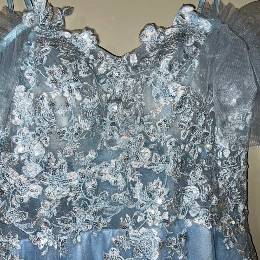 blue prom dress - image 5
