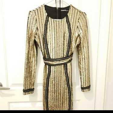 Gorgeous black and gold classy dress size S
