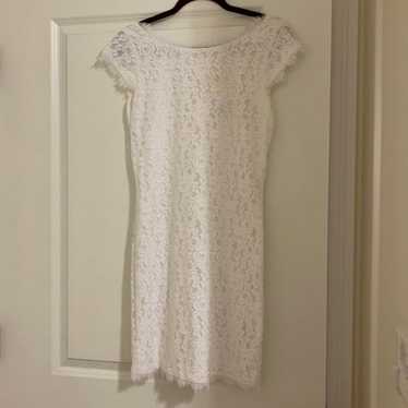 DVF white dress size 4
