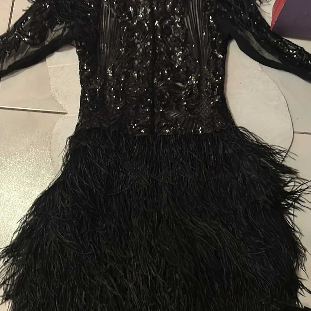 Black Custom dress - image 3