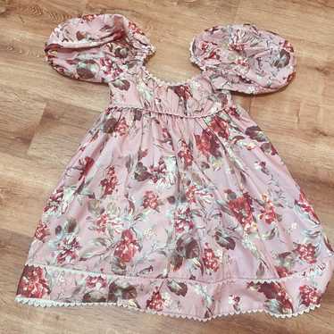 Beulah Style Floral Puff Sleeve Mini Dress large … - image 1