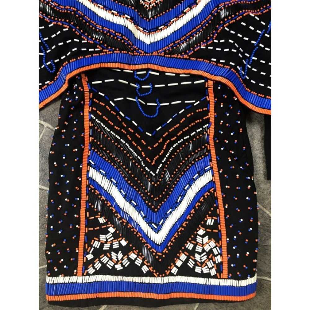 Sexy Barocco Batwing Beaded Party Dress Size Large - image 3
