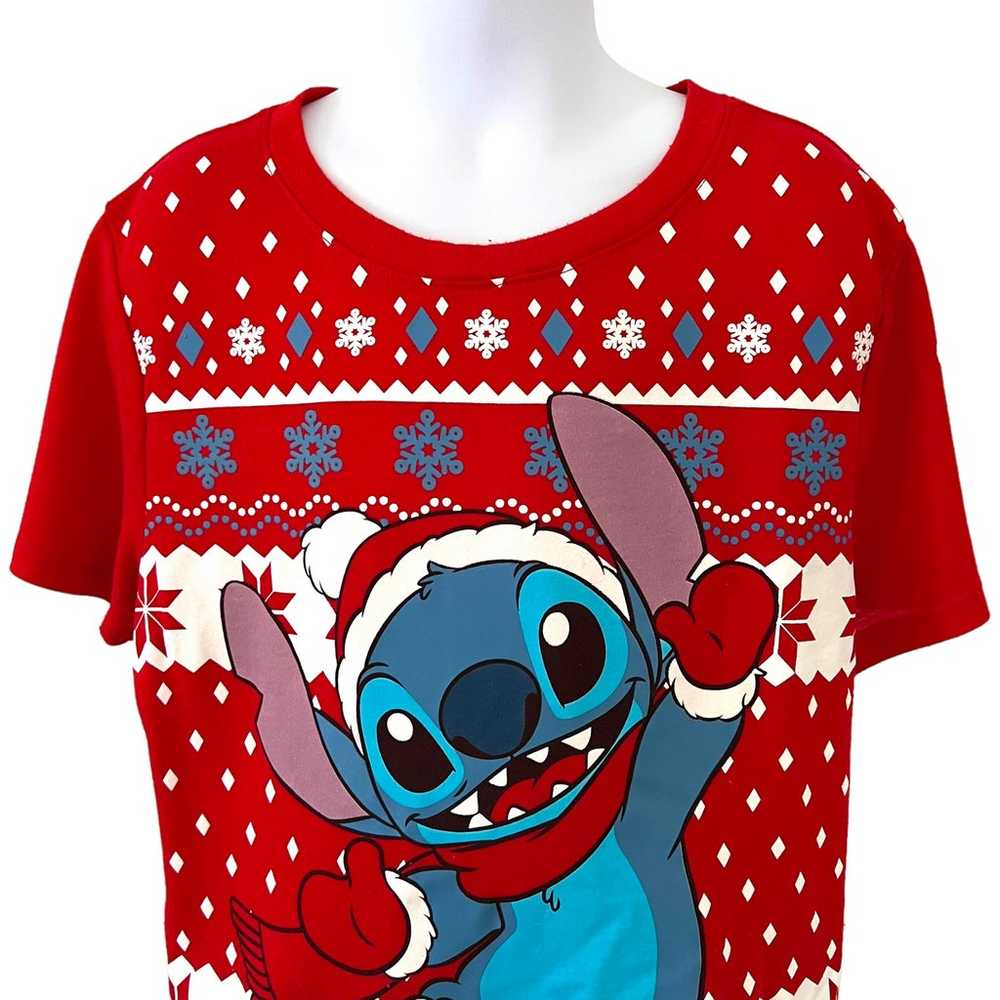 Disney Merry Stitchmas T-Shirt Girl’s Size XS - image 3